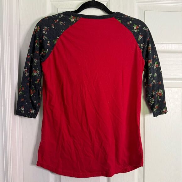 Disney Minnie Mouse Bright Red Junior Top Large - Picture 4 of 7